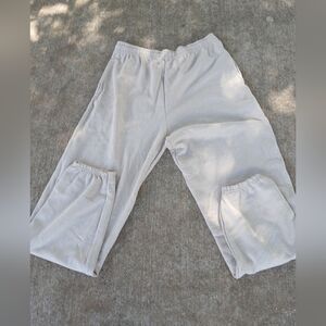 Fruit Of The Loom Cream Color Men Swetpants. Size Large